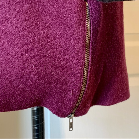 NANETTE LEPORE Wool Blend Contrasting Cuff Zippered Hem Sweater—SZ. Small - Picture 11 of 11